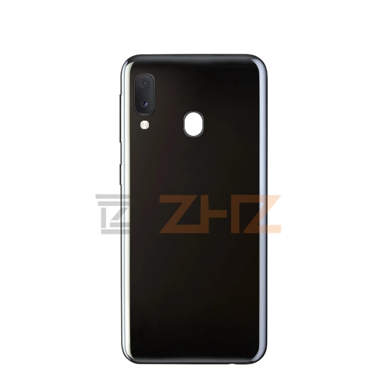 Black Для SAMSUNG Galaxy A20e A202 задняя крышка батарейного отсека задняя пластиковая мягкая крышка Корпус чехол Замена батарейного отсека - Цвет: Black