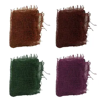 

1 Pc Baby Handcraft Jute Backdrop Blanket Chunky Burlap Layer Mesh Photography Props