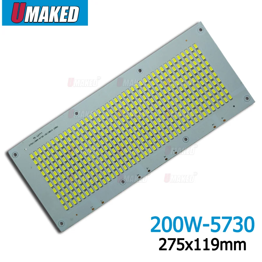 200 Вт 275 лм светодиодный прожектор PCB с SMD5730 119 x мм Светодиодная печатная плата