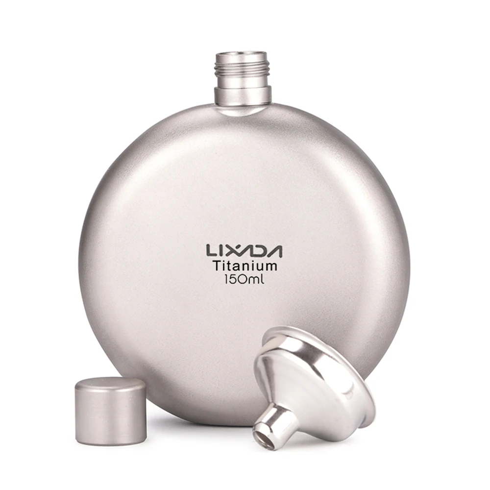 

Lixada Wine Flask 150ml Leakproof Titanium Flask Alcohol Whisky Wine Flask for Outdoor Camping Backpacking Travel Picnic