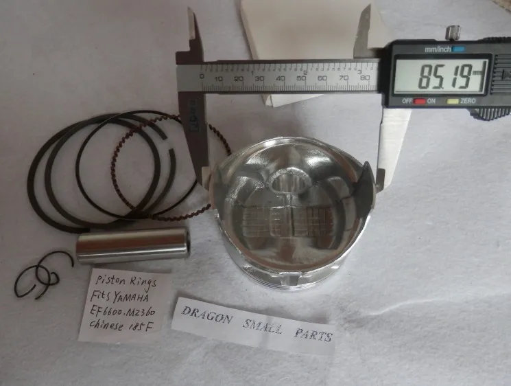 MZ360 PISTON KIT 85MM FOR YAMAHA EF6600 EF5500 5200 4400 5KW GENERATOR CYLINDER ASSEMBLY KOLBEN RING SET PIN CLIPS FREE SHIPPING