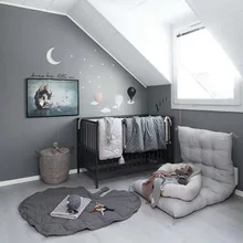 Ковер для детей, большой лист, мягкий хлопок, теплый и милый подарок для детской комнаты, украшение, серый, розовый, зеленый