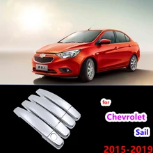 

Chrome Handles Cover Trim for Chevrolet New Sail Nuevo 2015~2019 Car Accessories Stickers Auto Styling 2016 2017 2018