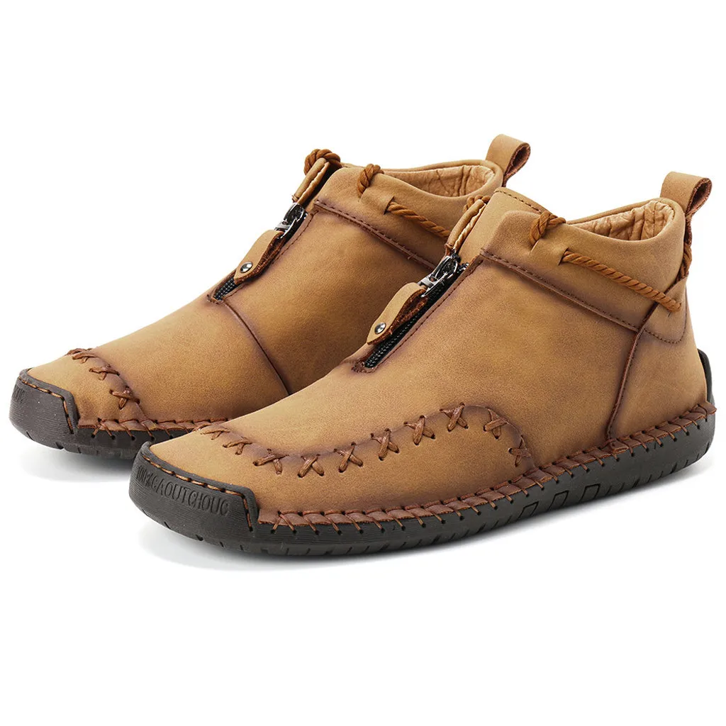 Мужская обувь; новые модные ботинки; zapatos de hombre; армейские ботинки в стиле ретро; мужская повседневная обувь; Дышащие носки; Рабочая обувь