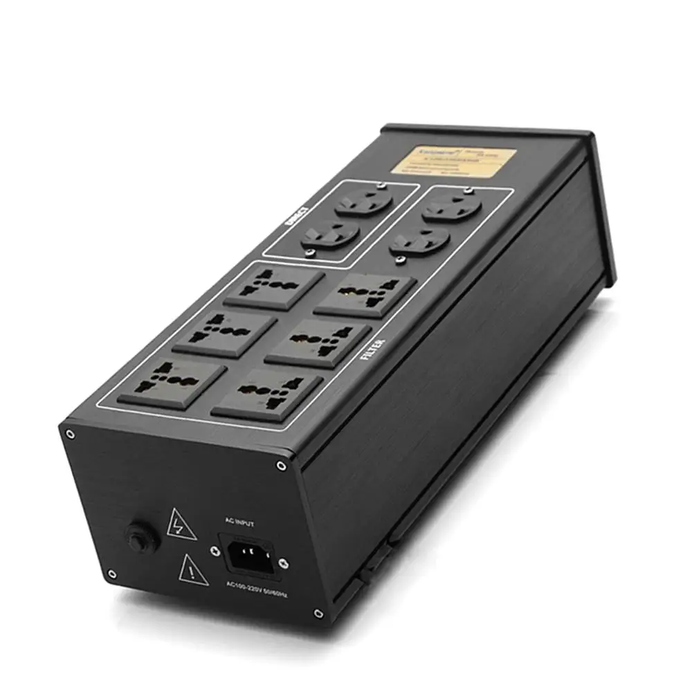 Аудиосистема Hifi 10 каналов для розеток Schuko/US/AU шумоподавляющий фильтр кондиционер