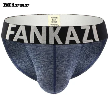 

New Men Sexy Gay Underpants Ultra-Thin Ice Silk With Low Waist Briefs Underwear