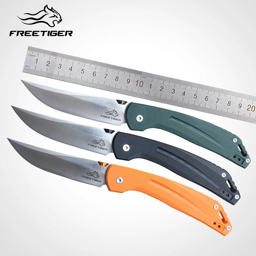 

Складной нож FREETIGER, карманный клип с лезвием из стали D2 и рукояткой из G10, для ежедневного использования, охоты, кемпинга, выживания, домашнего использования, FT31