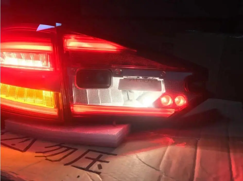 1 шт. 2019y задний светильник для FordMondeo Fusion задний светильник автомобильные аксессуары светодиодный DRL Taillamp для Fusion противотуманный светильник