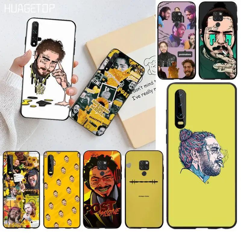 HUAGETOP post malone DIY чехол для телефона Huawei P40 P30 P20 lite Pro Mate 30 20 P Smart 2019 prime | Мобильные