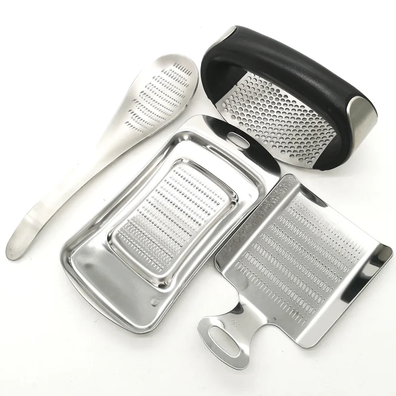 

Grinder Zester Spoon Garlic Grater Stainless Steel Cheese Mincer Lemon Juicer Vegetable Fruit Ricer