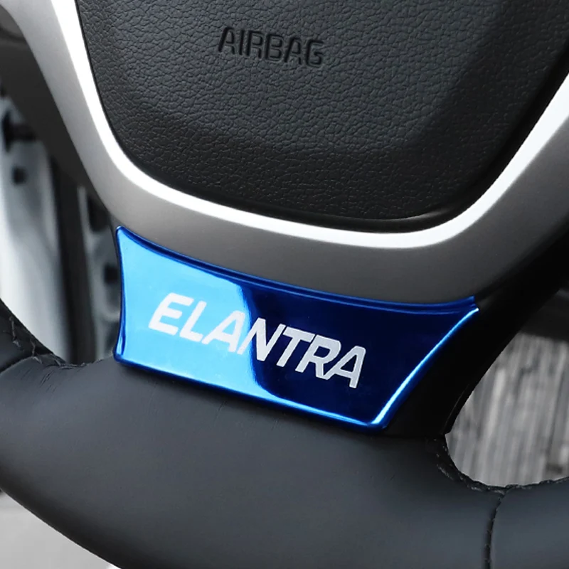 Декоративные полоски на руль автомобиля накладные наклейки для Hyundai Elantra 2016 2017 2018