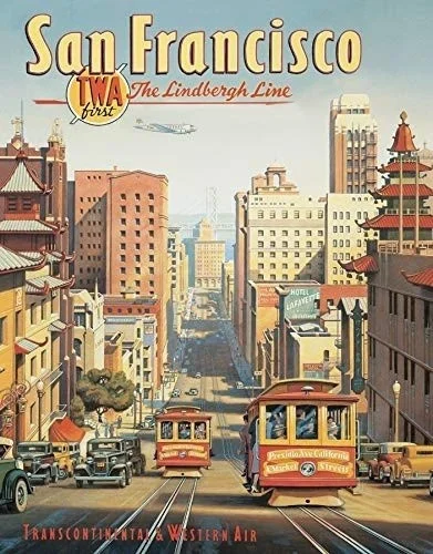 Жестяной знак Erison San Francisco 8x12 H (20*30 см) | Дом и сад