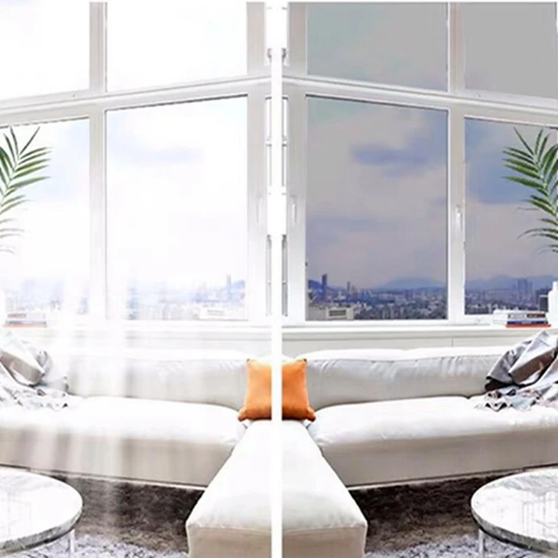 Серебряная Солнцезащитная пленка для окна серебряная офисная дверь домашняя