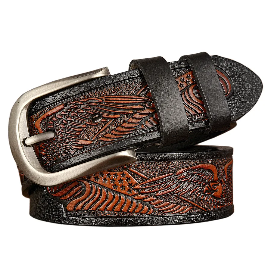 cowhide genuine leather belts for men 