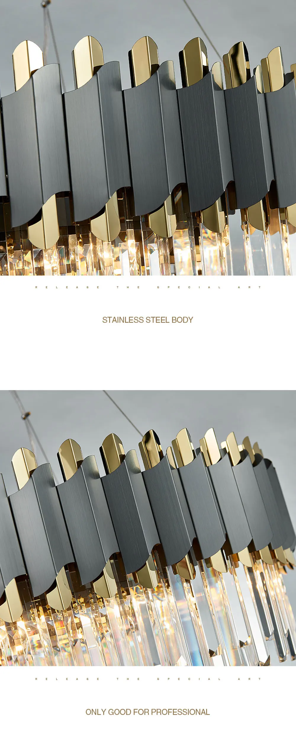 后现代水晶吊灯轻奢客厅灯餐厅卧室灯别墅网红现代简约不锈钢灯具-淘宝网_08