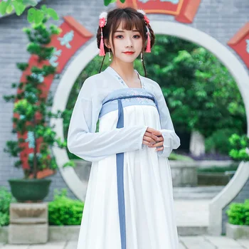 

Chinese Folk Costume Women Traditional Hanfu Female Tang Dynasty Princess Dress Lady high-waist ediki skirt Fairy Dance Clothing