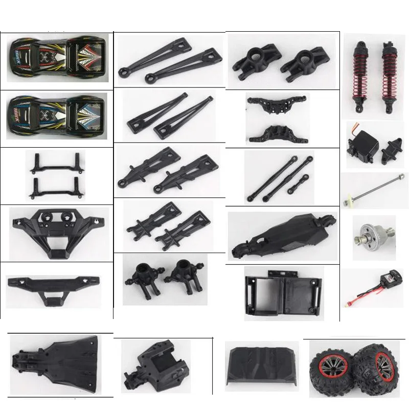 JYRC 9125 XLH 1/10 RC автомобильные запасные части 25-SJ01 ~ 25-ZJ06 корпус ручного бампера