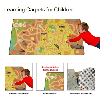 

Baby Play Mat Letter Number Children Game Rug Kid Anti-slip Soft Learning Carpet Durable DEC889