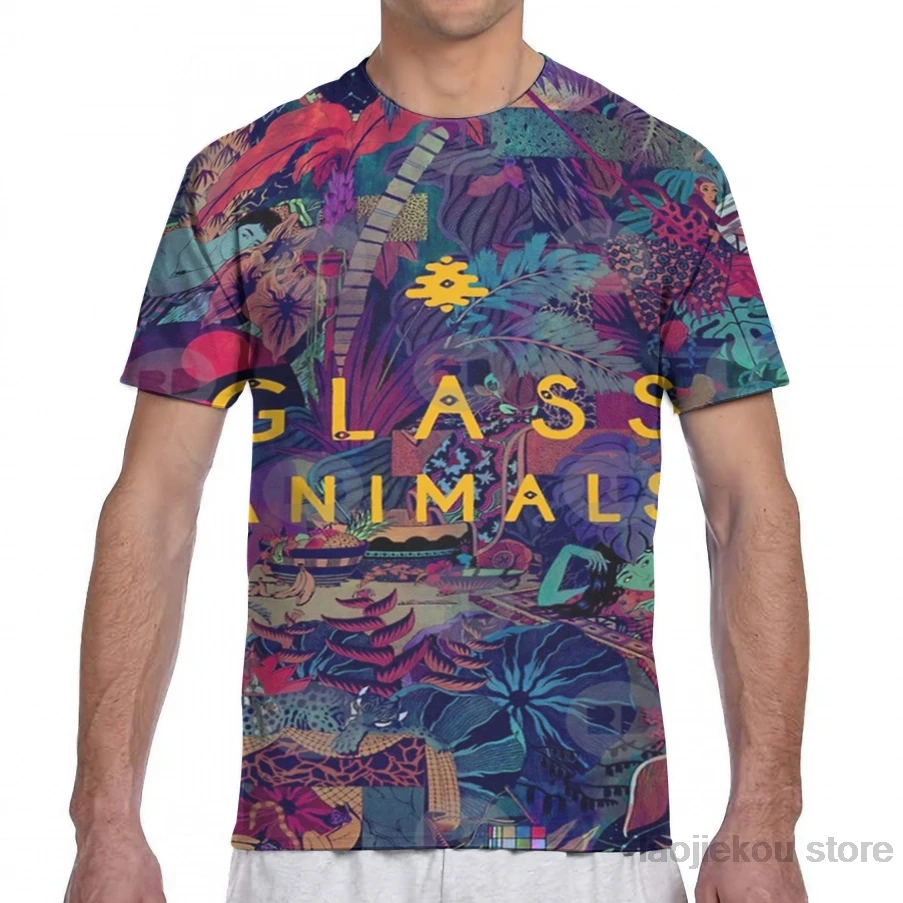 Glass Animals - men T-Shirt women all over print fashion girl t shirt boy tops tees summer Short Sleeve tshirts Glass Animals - men T-Shirt women all over print fashion girl t shirt boy tops tees summer Short Sleeve tshirts