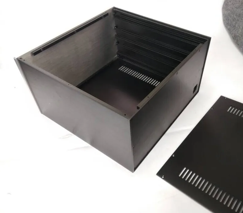 Chasis de fuente de alimentación HIFI de aluminio completo 4323 caja de amplificador estuche de auriculares carcasa de dac 430x230 x410MM