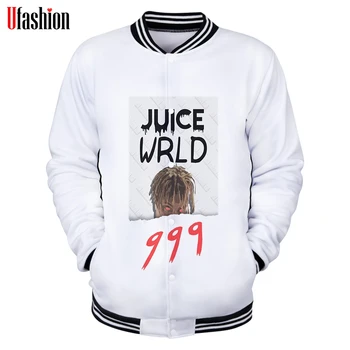 

Juice Wrld Hoodie Sweatshirts Baseball Uniform Juice Wrld 3D print Spring Winter Clothing 2020 Fashion Jacket Tops