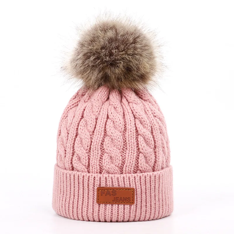 Beanie hat Baby зимняя шапка для девочки шапка, шапки-бини для малышей Детские шляпы вязаная шапка для мальчиков и девочек, для малышей на осень-зиму шляпа