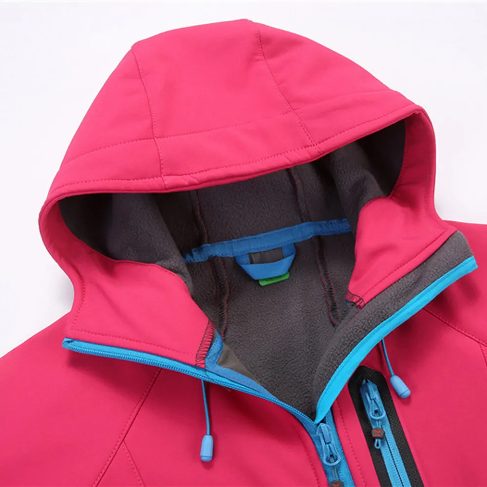 CHAMSGEND Outdoor Women's Softshell Jacket Jacket Jacket Solid Color Jacket Dropshipping