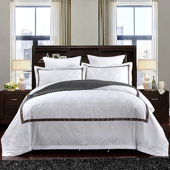 

Cheap jacquard 4PCs bedding set cotton bed set