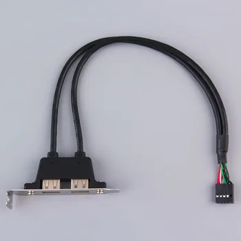 

Expansion 2 Ports Hub USB 2.0 to 9 Pin Header Mainboard Panel Bracket