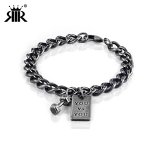 RIR ретро маленькие фитнес гантели прямоугольный брендовый Браслет упражнение потеря веса гантели штанга Спорт Тренажерный зал тренер ювелирные изделия