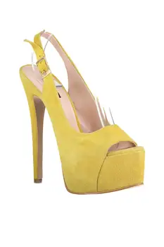 

Pearl Yellow Women 'S High-Heeled Shoes 120118077300