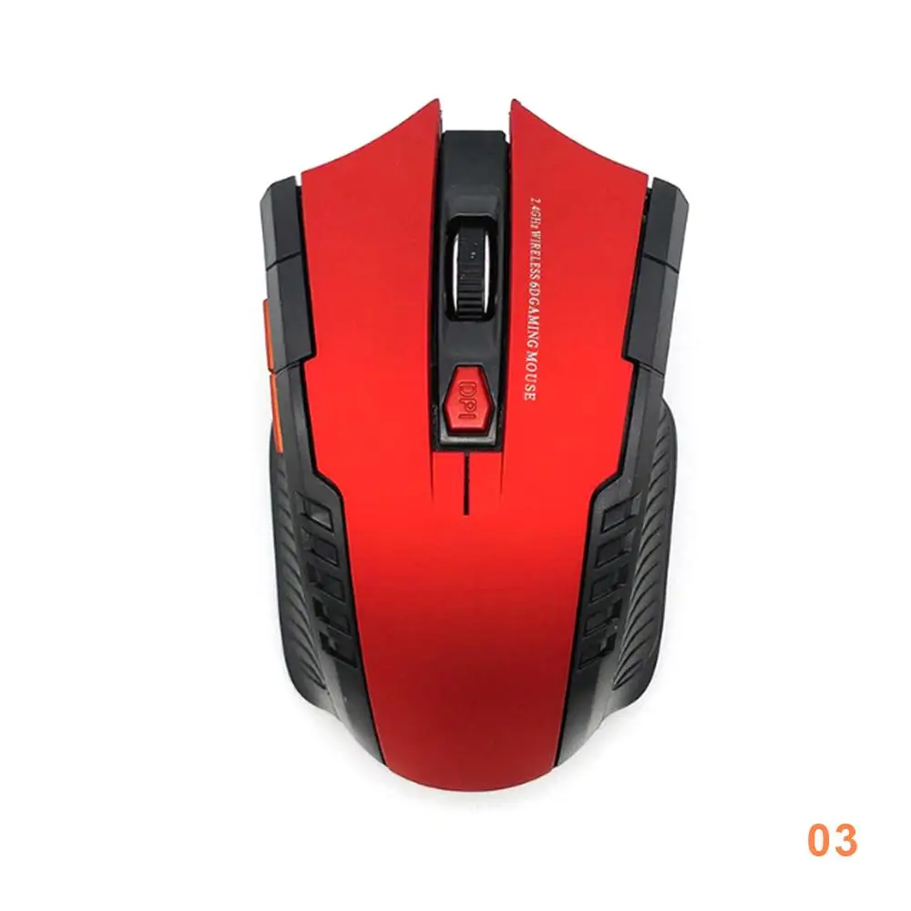 cool gaming mouse 2000DPI 2.4GHz Wireless Optical Mouse Gamer Opto-electronic Game Wireless Mice with USB Receiver for PC Gaming Laptops types of computer mouse Mice