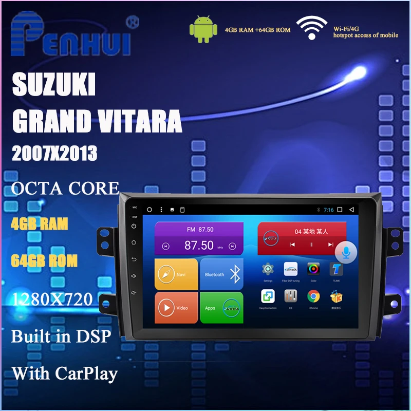 

Car DVD for Suzuki Grand Vitara (2007-2013) Car Radio Multimedia Video Player Navigation GPS Android 10.0 Double Din