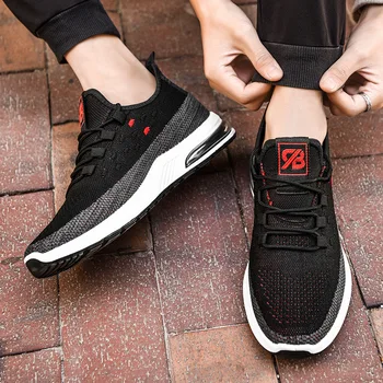 

2020 Ji Fei Weaving Noodles Male Shoe Comfortable Ventilation Casual Shoes Youth Sneakers