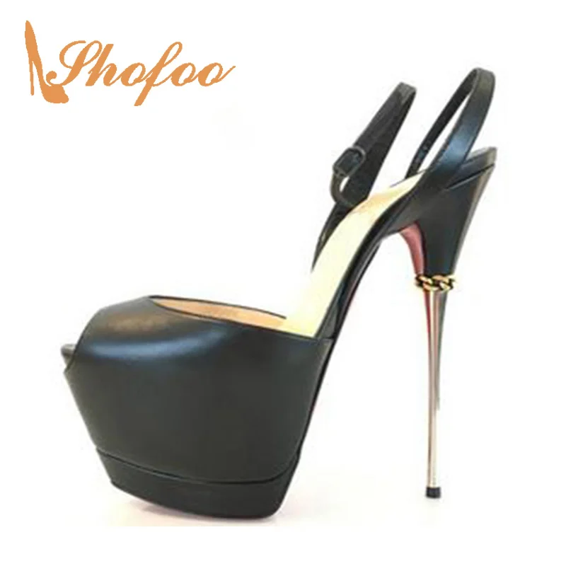 red bottom sandal heels