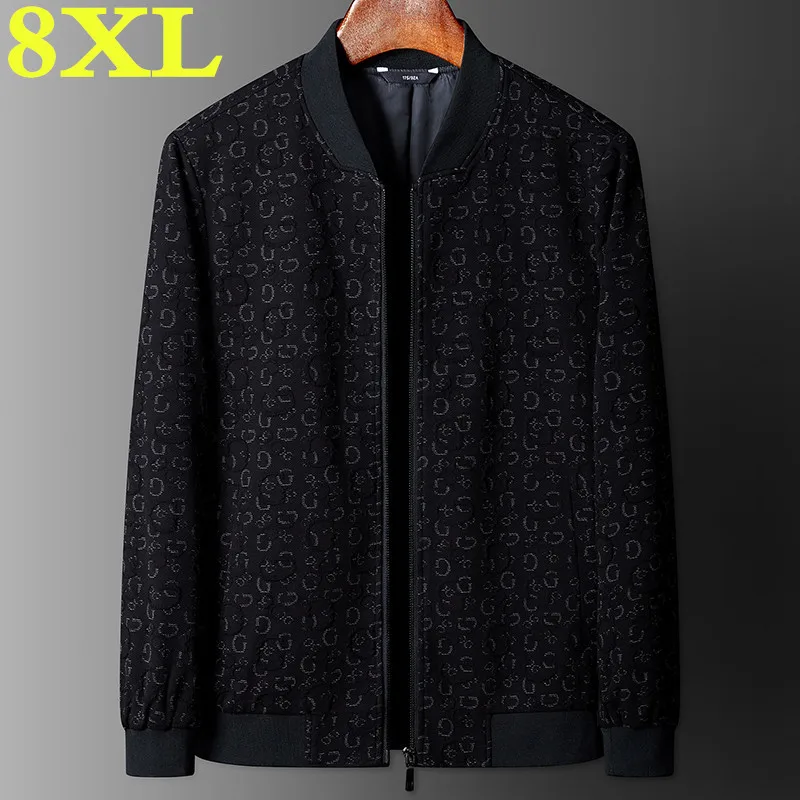 

new large size jacke high quality Plus size 8XL 7XL Men Fashion Casual Loose Mens Sportswear Mens Jacket trench coat