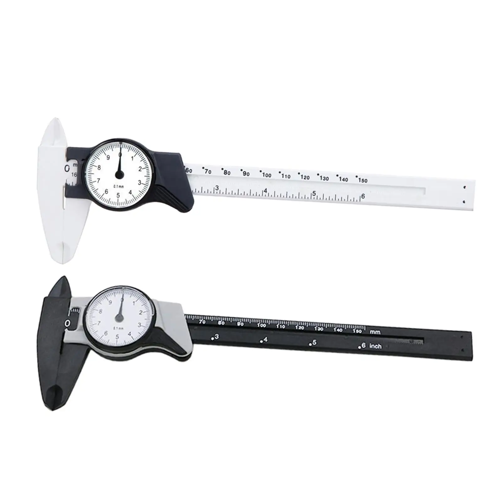 

0-150mm ABS Plastic Metric High Precision Shockproof Dial Vernier Caliper Tool