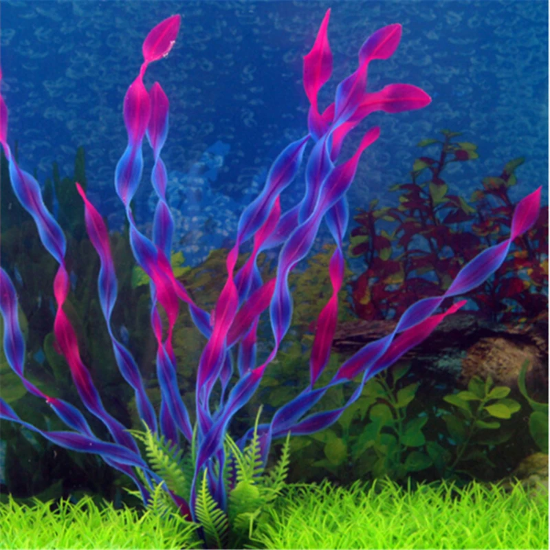 Luminous Anemone Simulation Artificial Plant Aquarium Decor Plastic Underwater Weed Grass Aquarium Fish Tank Decoration Ornamen