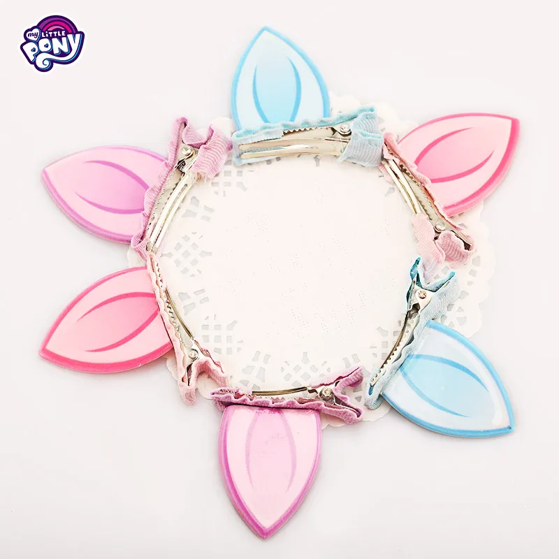 

Genuine Hasbro Ears Shape Cartoon My Little Pony Girls Hair Clip Doll Accessories Pony Hair Pin Bow Headwear Girls Birthday Gift