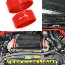 Scylano – pièces de course pour Mini Cooper S R52 R53 Snoot Boots, tuyau de connexion de refroidisseur intermédiaire en Silicone à montage supérieur, remplacement de 2000 à 2006