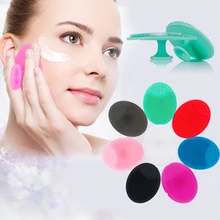 Silicone escova de limpeza facial profunda poros limpeza facial ferramenta de massagem facial esfoliante escova de pele esfrega ferramenta de limpeza tslm1