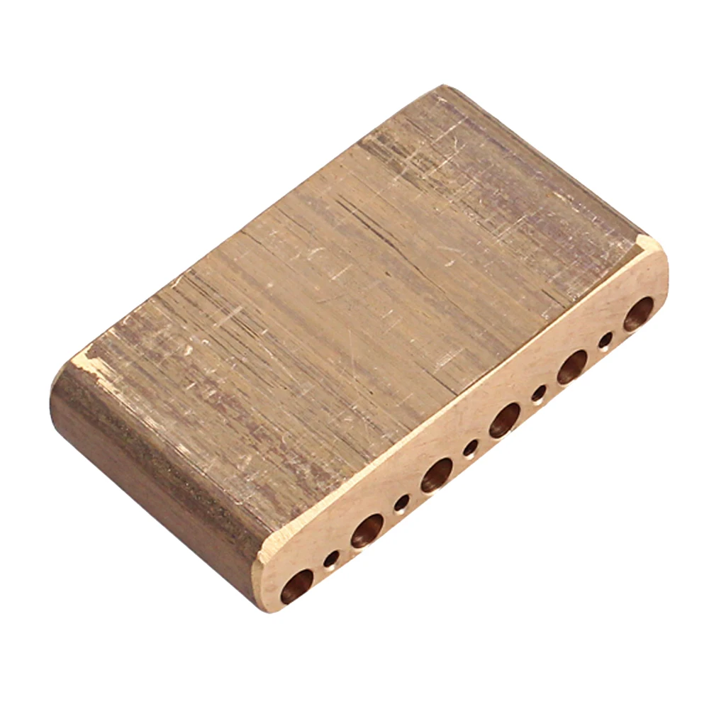 Brass Electric Guitar Tremolo Block Base DIY For  Guitar Bridge, Golden