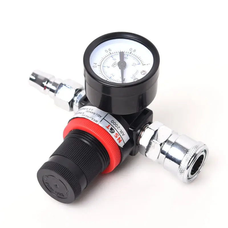 

Adjust Air Pressure Regulator Gauge Spray Gun Accessories Pneumatic Gun Regulator Pressure Regulating Valve