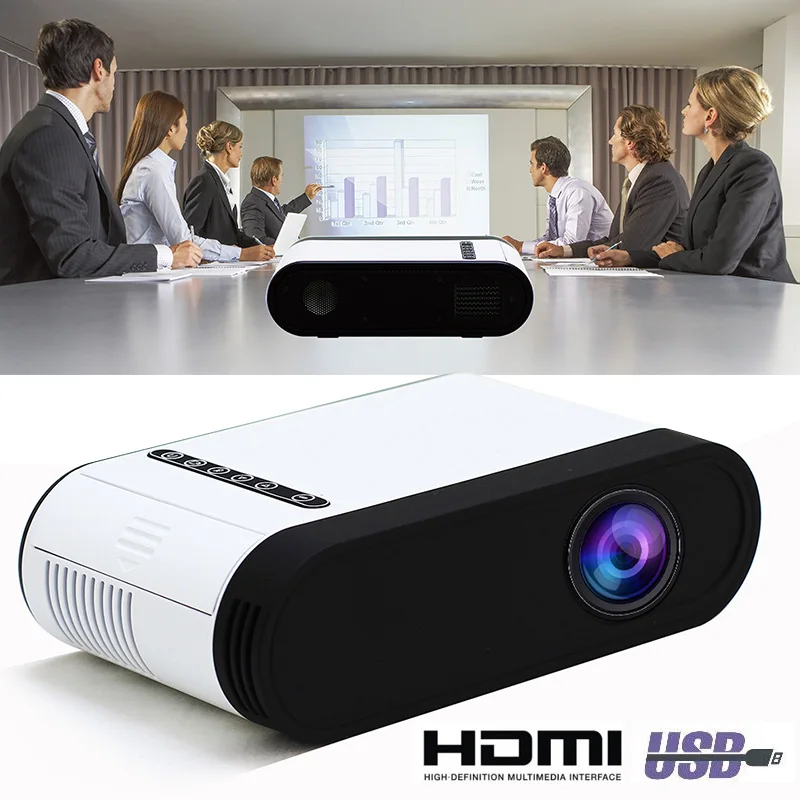 

GC20 LCD supports up to 1920*1080P playback Physical resolution 320*240 Home mini projector White For Home Theater Movie Beamer