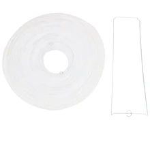 1 х Китайский Японский бумажный фонарь абажур для вечерние свадьбы, 40 см(1") кремово-белый
