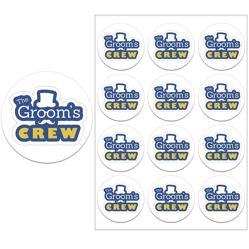 Wegiwuca Team Bräutigam Abzeichen 6-teilig - Lustige Bachelor Party Accessoires Für Hochzeitsfeier