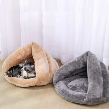 

Winter Warm Pets Mat 9 Colors Soft Fleece Thicken Nest Pet Cat Small Dogs Puppy Kennel Bed Kitten Cave Sleeping Bag Puppy House