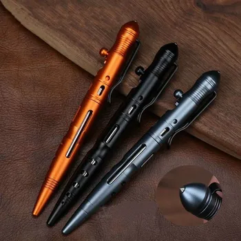 

Dropshipping Portable Outdoor Self Defense Tactical Pen With Bolt Switch Design Emergency Glass Breaker EDC Tool Gift