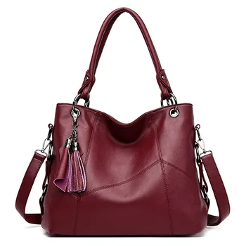 

New Shoulder Bag Soft Leather Hand Bag Large Capacity Bag