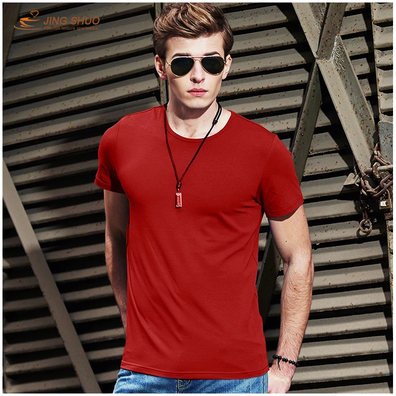 New Summer Cotton Funny T Shirts Short Sleeves T-shirt Men Fashion Tide Brand Red Shirt Tops Tees Men's Black 2019 | Мужская одежда